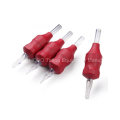 Wholesale 25mm Red Disposable Tattoo Tubes with Clear Tips